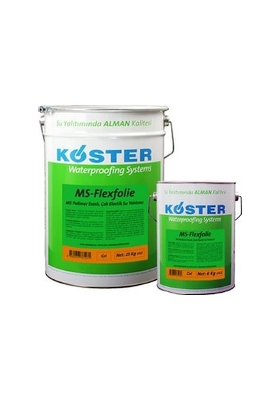 Köster Ms-Flexfolie Ms Polimer Esaslı Elastik Su Yalıtım 25 KG Köster Ms-Flexfolie Ms Polimer Esaslı Elastik Su Yalıtım 25 KG
