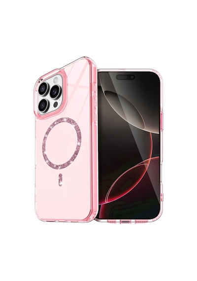 Apple Apple Uyumlu iPhone 16 Pro Live Diamond Magsafe Kapak - Pembe 0.2M-Çok Renkli