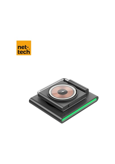 Nt-wch04 3in 1 15w Kablosuz Wireless Şarj - Gri