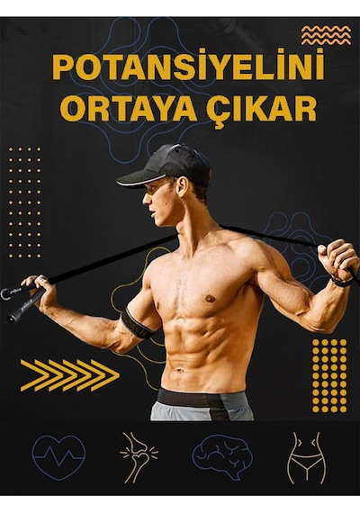 Force Atp-3000 Siyah Atlama İpi