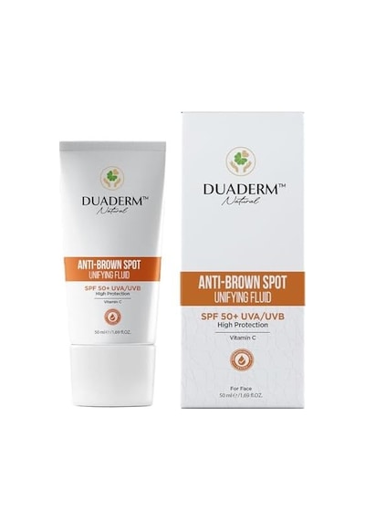 Duaderm Leke Karşıtı Yüz Güneş Kremi Spf50+, Vitamin C + Uva/uvb Korumalı, 50 Ml