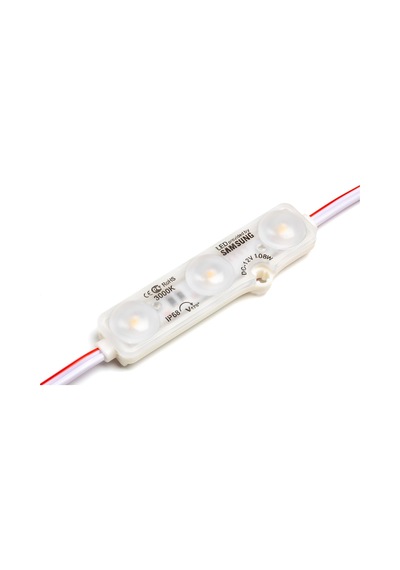 Tr 25 Adet Beyaz 10000k Samsung Modül Led Mercekli 12v 1.08 Watt, Beyaz Ve Günışığı Renk Seçeneği, Tabela, Akva Genel