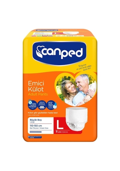 Canped Emici Külot Hasta Bezi 8'Li L