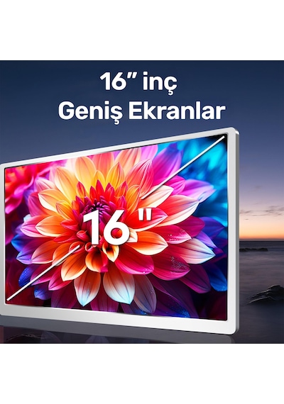 Npo Npm788 16" Fhd 1200p Ips Type-c Taşınabilir 3'lü Monitör Çoklayıcı Standlı Notebook Monitör