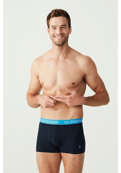 U.S. Polo Assn. Erkek Siyah 3 Lü Boxer 80253