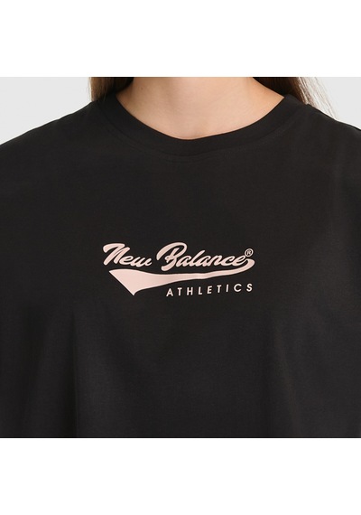 New Balance Nb Lifestyle Women Tshirt Kadın Siyah T-shirt - Wnt3509