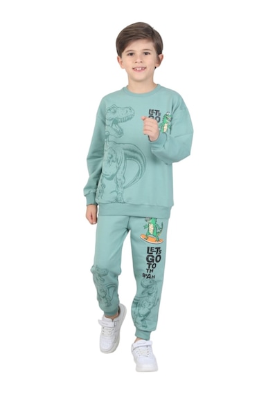 Erdem Kıds Erkek Çocuk Dinozor Baskılı Pijama Takımı İki İplik Eşofman Takımı Okul İkili Takım Mint Yeşili Mint Yeşili Erdem Kıds Erkek Çocuk Dinozor Baskılı Pijama Takımı İki İplik Eşofman Takımı Okul İkili Takım Mint Yeşili Mint Yeşili