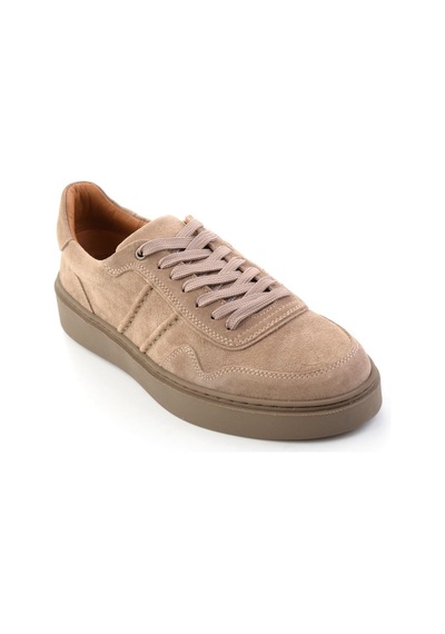 Bambi Vizon Süet Hakiki Deri Erkek Sneaker E01789045202