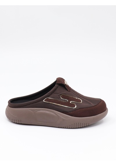Nesilshoes Nesil Shoes Conf 222 Kahve Anatomik Kadın Sabo Terlik
