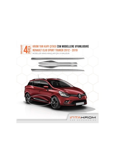 intakrom Renault Clio 4 Sporttourer Krom Yan Kapı Çıtası 2012-2021 N11.2498