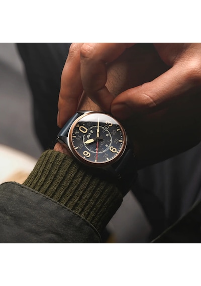 Avı-8 Spitfire Smith Av-4090-05 Otomatik Erkek Kol Saati Gri