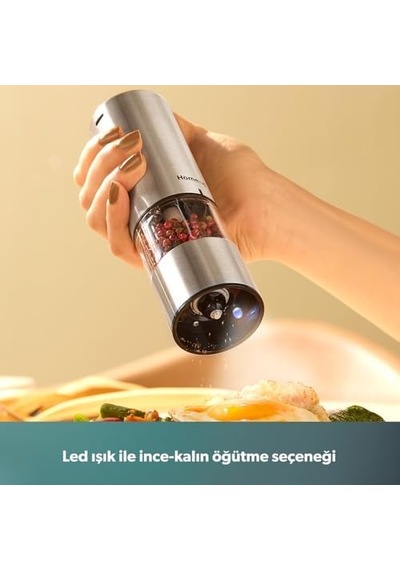 Homend Grindgo 6003h Şarjlı Baharat Değirmen Seti