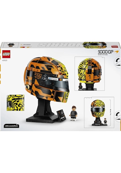 LEGO® Editions McLaren Mastercard F1® Team Lando Norris Kaskı 43023 - 14+ için Minifigür İçeren Oyuncak Yapım Seti (793 Parça)