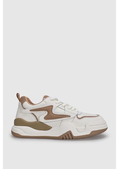 Lufian Maya Kadın Sneaker Ayakkabı Bej Bej 121230090100550