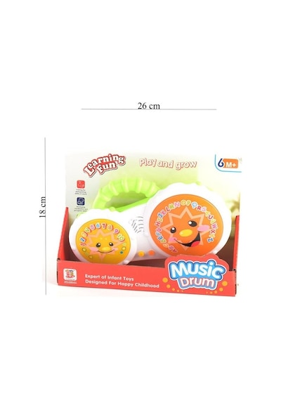 Can-Em Oyuncak Kutulu Pilli Sesli Işıklı Davul