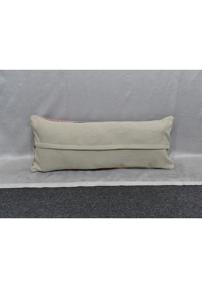 Zehra Abla Halı Yeni El Dokuma Dekoratif Lumbar Kilim Kırlent Yastık Kılıfı 6891 Çok Renkli