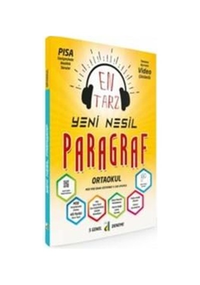ORTAOKUL Paragraf En Tarz Yeni Nesil S.B + 5 Deneme - Damla Yayın