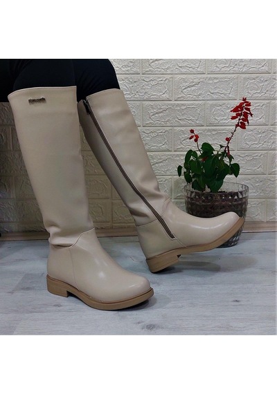 Pierre Cardin 52500 Fermuarlı 43cm İçi Kürklü Kadın Çizme 001