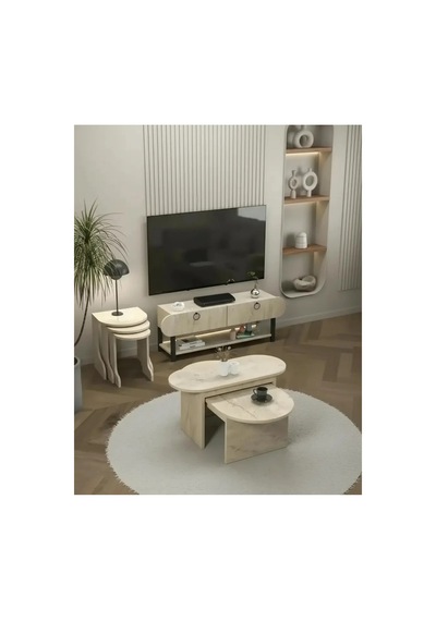 Vega Tv Ünitesi+sehpa Salon Set Traventen