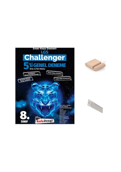 Kafadengi 8.sınıf 5'li Challenger Paket Deneme Lgs 2026 +telefon Tutucu+çözüm Ayracı