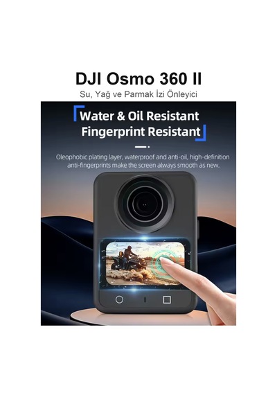 Newdaki Djı Osmo 360 / Osmo 360 2 Uyumlu Temperli Ekran Koruma Filmi 9h Şeffaf