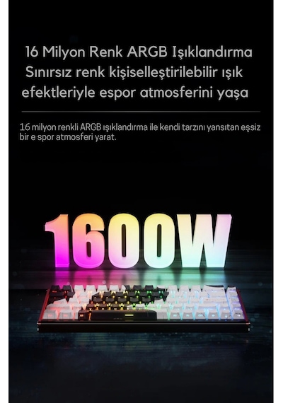 Alux 68 Max He- Kablolu Manyetik Switch Klavye- 8.000 Hz Alüminyum Gövde Argb