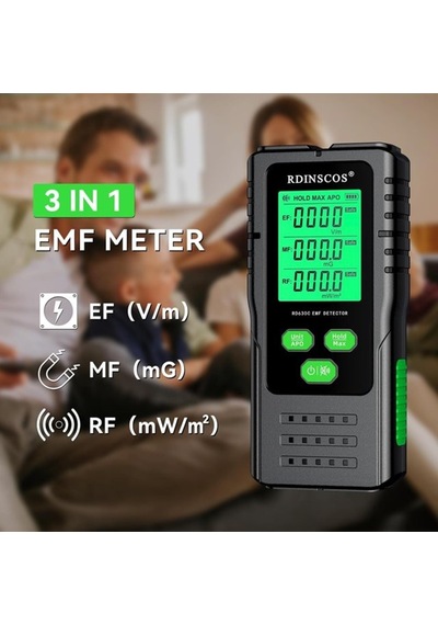 Radyasyon Lcd Test Algılama Sar Manyetik Alan Ölçüm Cihazı Elektromanyetik Yoğunluk Ölçme Tarama Dedektörü