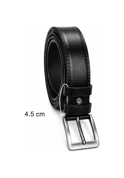 Novalisse Erkek Hakiki Deri 4.5 Cm Klasik Ve Kot Pantolon Kemeri Metal Tokalı Siyah Çoklu Renk