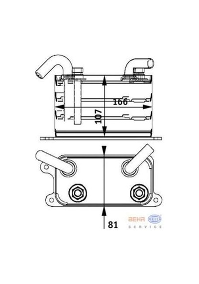 KNECHT CLC62000P Yağ Soğutucu 03-10 Transporter T5 2.5TDI