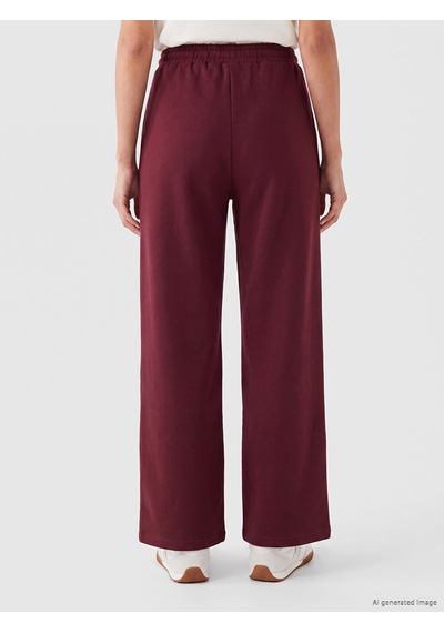 Lcw Everyday Bordo Beli Lastikli Kadın Eşofman Altı