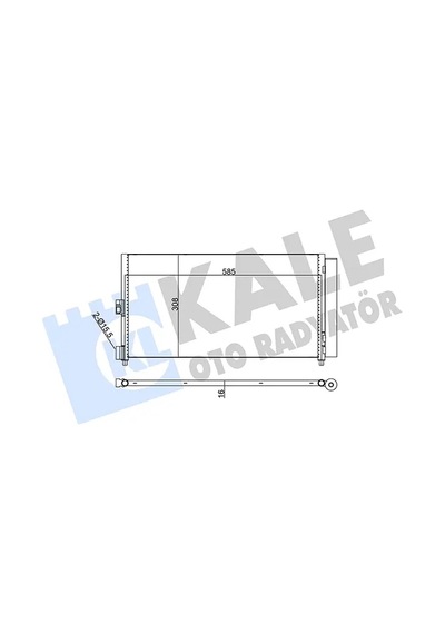 Klima Radyatörü - Fiat Idea, Punto, Doblo - Kale-386000