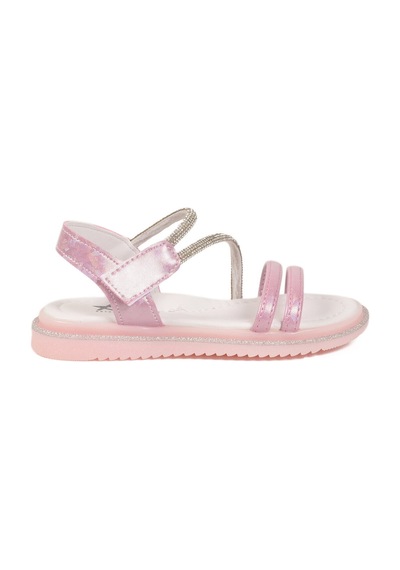 Ayakmod Pembe Cırtlı Hafif Ortopedik Kız Çocuk Sandalet 26a94 F