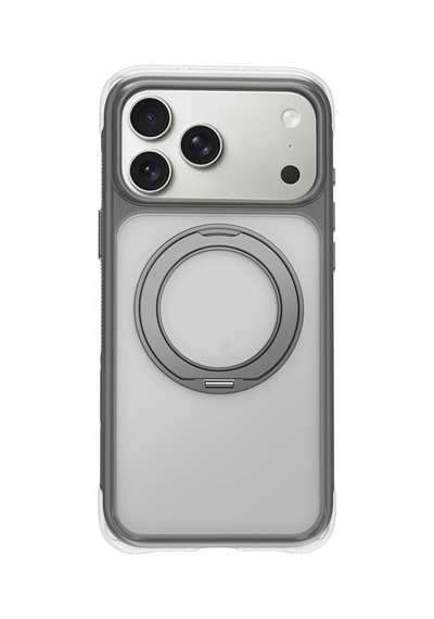 Apple iPhone Uyumlu 18 Pro Max Kılıf Wiwu Ag-203 Aeroguard Ultra Serisi M-safeli Airbag Standlı Kapak Gri