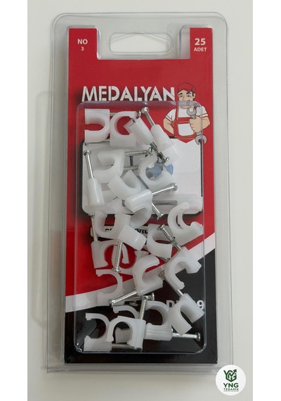 Medalyan Çelik Çivili Kroşe No.3 No 3