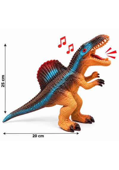 25 Cm Sesli Dinozor Oyuncak Detaylı Spinosaurus Figürü