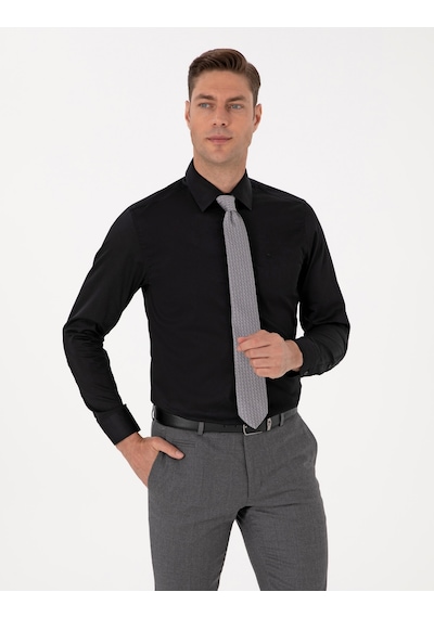 Pierre Cardin Erkek Siyah Gömlek Basic 50315407-vr046 Siyah