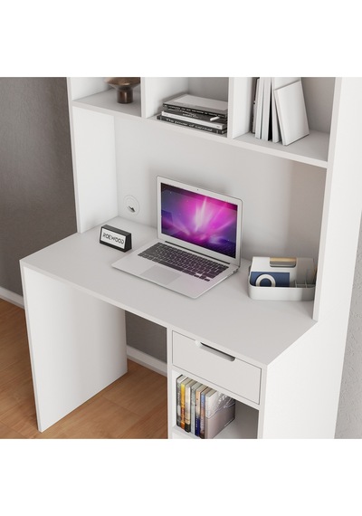 Loft Çalışma Masası Beyaz
