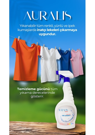 Auralis Ultra Clean Çok Amaçlı Güçlü Leke Çıkarıcı Temizlik Spreyi 750 Ml