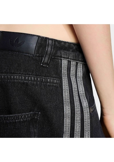 Adidas High Rise Barrel Kadın Siyah Jean Pantolon 052 Kq6474 Çok Renkli
