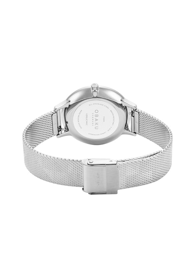 Obaku Denmark V295lxcwhc Quartz Çelik Hasır Gri 34 Mm Kadın Kol Saati