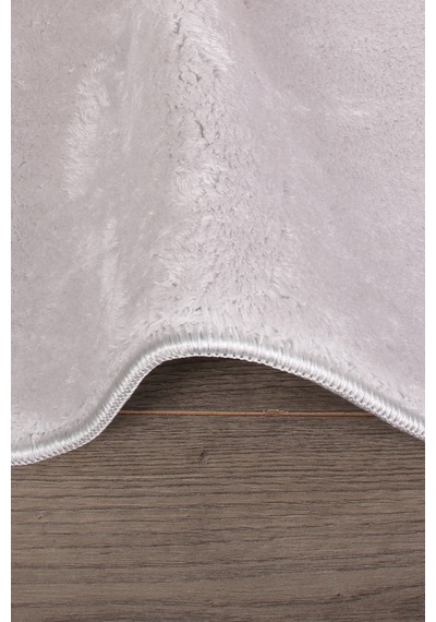 Relax Gri Köşeli 60x100 + 50x60 Cm 2'li Pufidik Banyo Paspası Set Gri