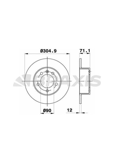 Braxis Ad0467 Fren Diski Arka Master Iıı Movano B 2.3dcı 10- 432000367r