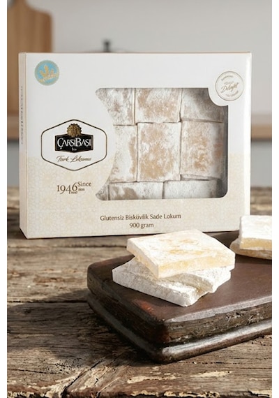 Glutensiz Bisküvilik Sade Lokum 900 Gram