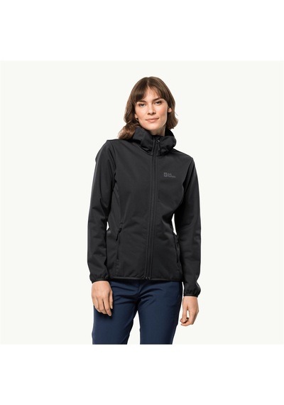 Jack Wolfskin Windhain Hoody Kadın Sweatshirt Siyah