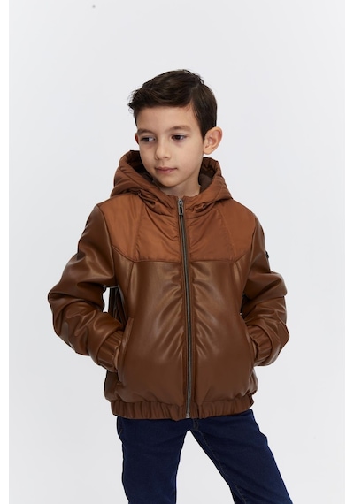 Benitto Kids Erkek Çocuk Mevsimlik Ceket 51321 Kahve Kahverengi