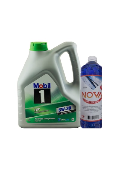 Mobil 1 ESP 5W-30 Tam Sentetik Motor Yağı 4 L + Nova Cam Suyu 1 L