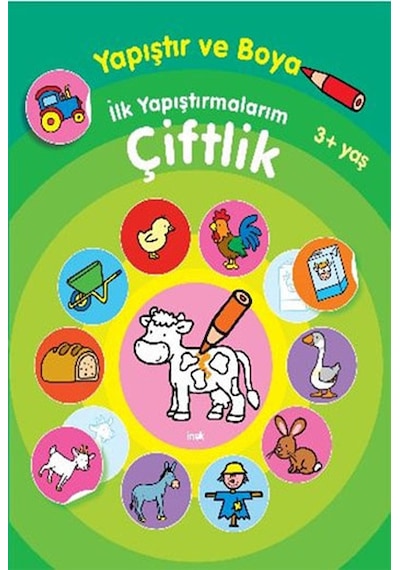 Yapıştır ve Boya İlk Yapıştırmalarım - Çiftlik- Parıltı Yayınları