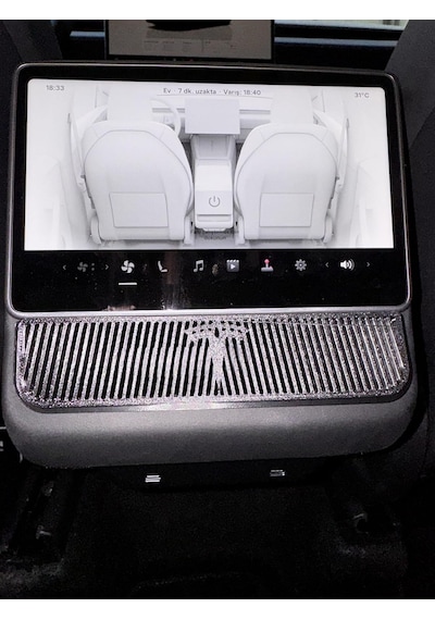 Tesla Model Y Juniper Arka Havalandırmalar İçin Koruma Kapakları - 3'lü Set - Abs Isıya Dayanık