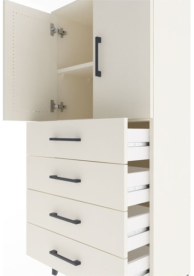 Arges Dolap 2 Raflı 4 Çekmeceli 2 Kapaklı 60x30x134 Aytaşı-ay... Aytaşı