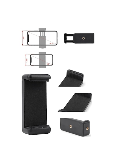 Tripod Uyumlu Ayarlanabilir Akıllı Telefon Tutucu Aparatı Stand Ve Tripod İçin 360 Derece Uyumlu Telefon Tutucu Başlık
